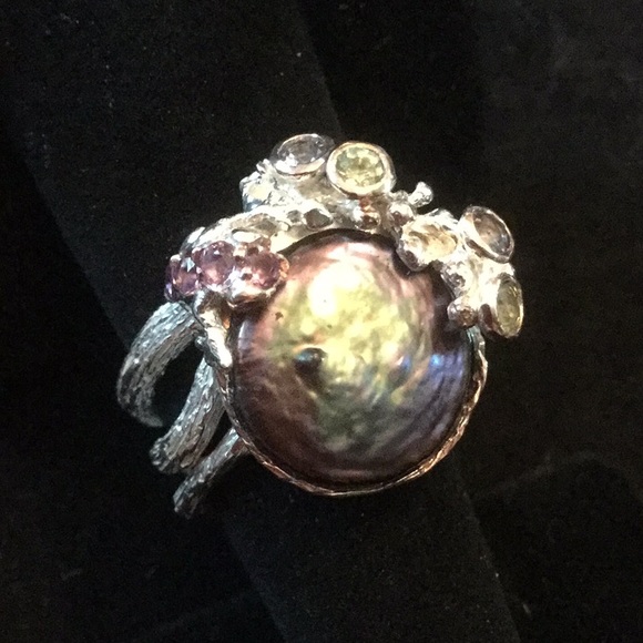 Atlanta Gem & Mineral Show Jewelry - ⭐️HOLD SIREN💎Genuine Peacock Pearl & Gemstones